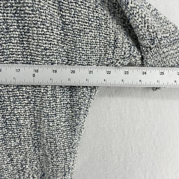 Lou & Grey Sweater Women's Sz S Gray Knitted Cold Shoulder Sleeve Pullover - Picture 3 of 12